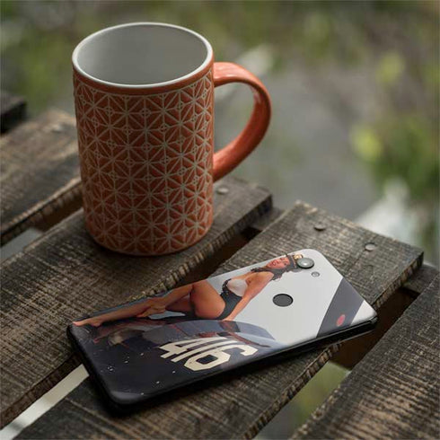 1940s Navy Pin-Up Girl On Corsair Fighter Plane Google Pixel 3a XL Skin